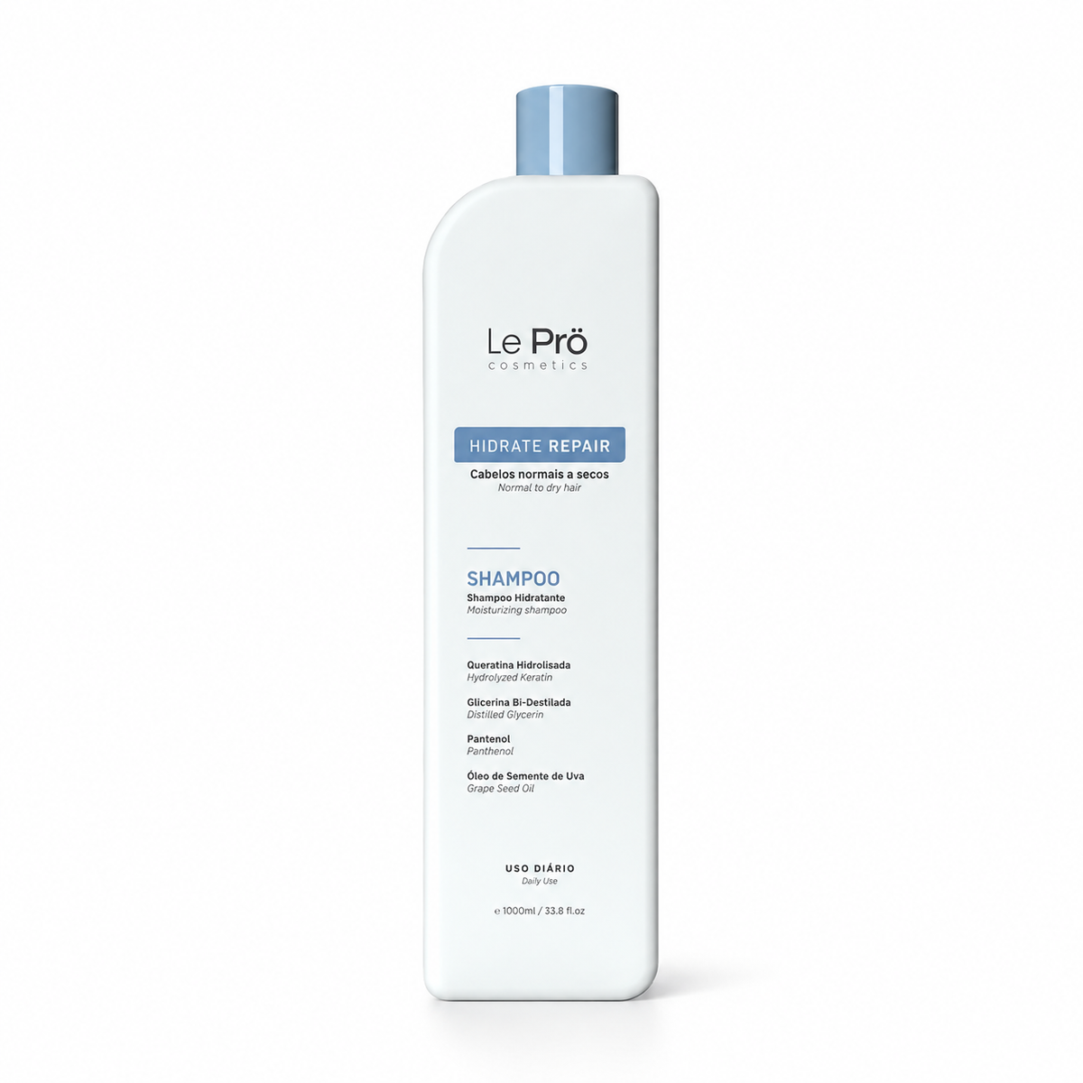 Hydrate Repair Moisturizing Shampoo, Normal to Dry Hair, Daily Use 1000ml